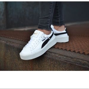Puma x Fenty Creeper White & Black Sneakers